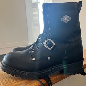 Harley-Davidson Black Leather Boots